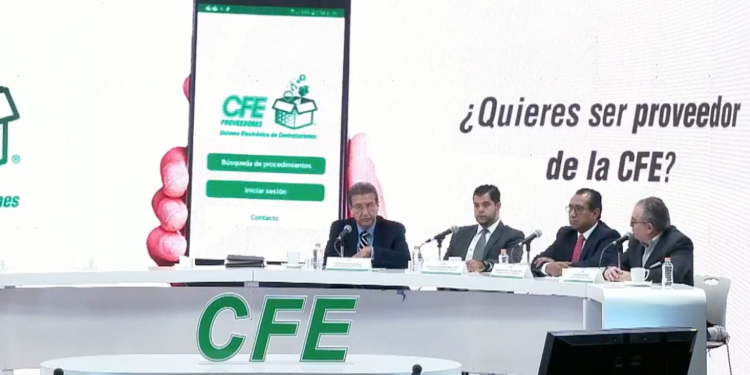 Lanza CFE app para proveedores