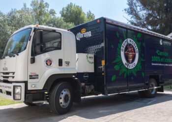 Estrena Grupo Modelo primer camión eléctrico y con elementos reciclados