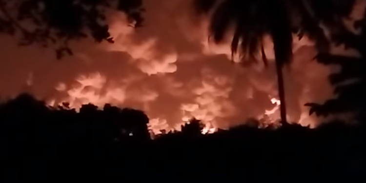 Reportan explosión en ducto de gas ubicado en Tabasco