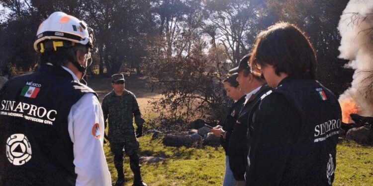 Vigila gobierno y Pemex contaminación e incendio de pozos de agua en Jilotepec