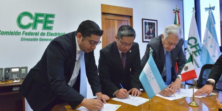cfe convenio honduras electricidad