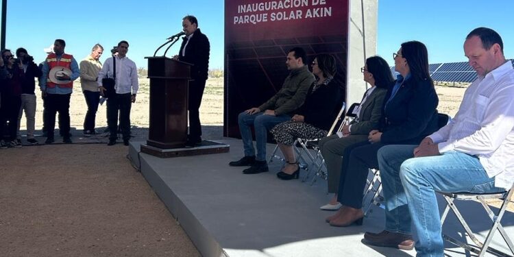 Inauguran Sonora y ENGIE México el parque solar Akin