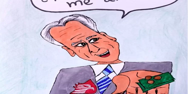 “¿Para qué me alcanza?” – Cartón de Karol García