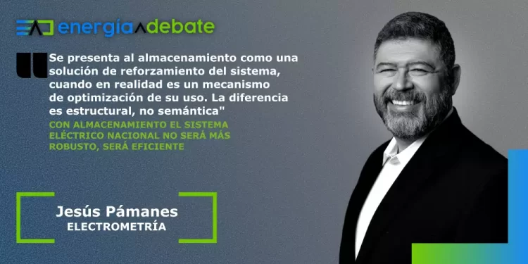 Con almacenamiento el Sistema Eléctrico Nacional no será más robusto, será eficiente