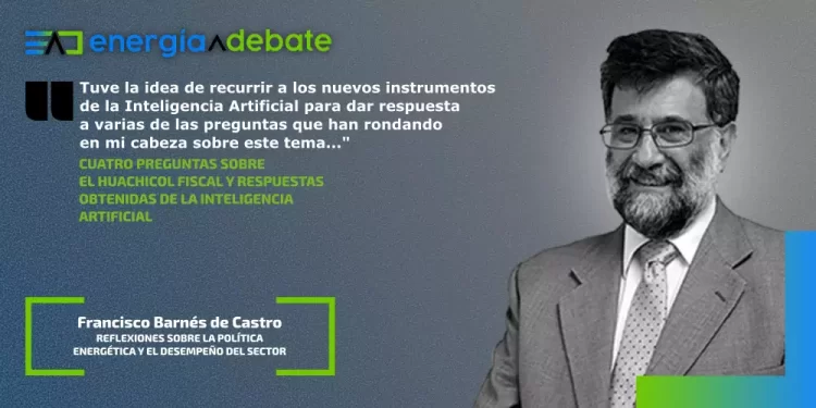 Energia Debate banner with a smiling man in a suit on the right and a Spanish quote about AI and energy policy on the left.